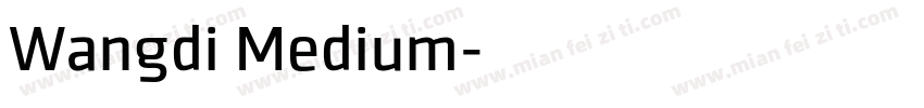 Wangdi Medium字体转换